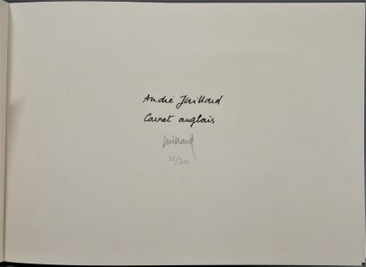 null JUILLARD, André

English notebook - sketches - A. Juillard/Ed. Blake Mortimer...