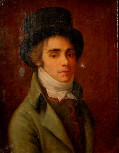 null *Lot :

- Ecole du XIXème s.

Portrait d'homme au chapeau

Huile sur toile

35...