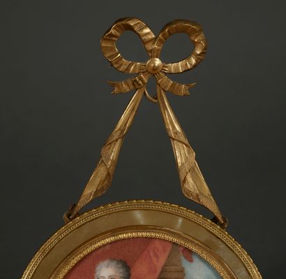 null *Ecole dans le goût du XVIIIème s.

Mère et son fils en armure

Miniature ronde

D...