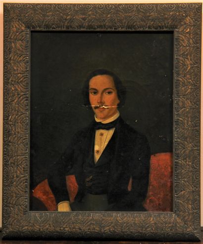 null Ecole du XIXème s.

Portrait d'homme

Huile sur toile signée en bas à gauche,...