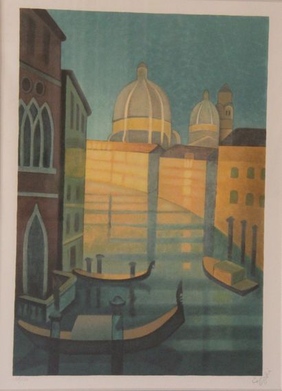 null Louis TOFFOLI (1907-1999)

Venise

Lithographie signée en bas à droite numérotée...