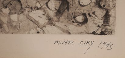 null Michel CIRY (1919-2018)

- Arlequin : Pax et Bonum, lithographie signée au dos...