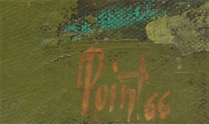 null POINT

Clocher de Chamigny

Huile sur toile signée en bas à gauche, titrée et...