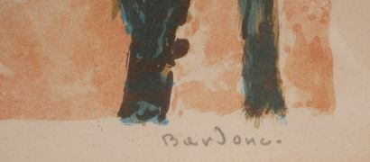 null Guy BARDONE (1927-2015)

Vue de Montmartre

Lithographie signée en bas à droite,...