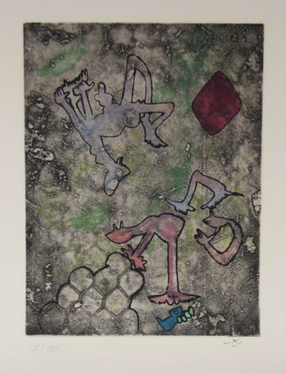 null Roberto MATTA (1911-2002)

Center knots. 

Plate n° 2. Etching and aquatint...