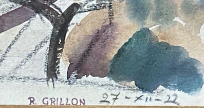 null Roger GRILLON (1881-1938)

Paysage

Aquarelle signée au cachet en bas à droite...