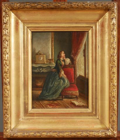 null *Ecole du XIXème s.

Jeune femme devant sa fenêtre

Huile sur toile signée en...
