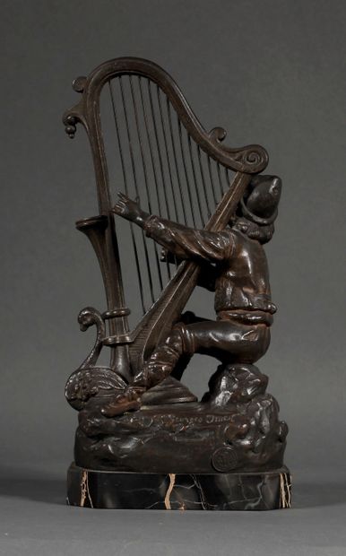 null Georges OMERTH (1895-1925) d'après

Le harpiste

Sculpture en régule sur un...