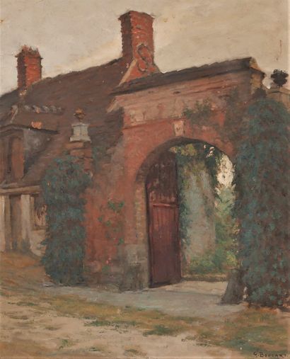 null *Gaston BOUCART (1878-1962)

Porte de manoir à Gerberay

Huile sur toile signée...