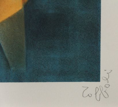 null Louis TOFFOLI (1907-1999)

Marchande au turban bleu

Lithographie signée en...