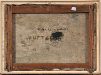 null POINT

Clocher de Chamigny

Huile sur toile signée en bas à gauche, titrée et...