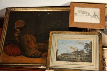 null Lot of engravings and lead pencils