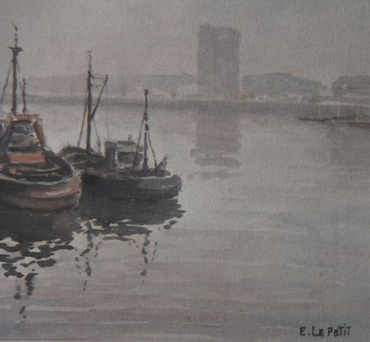 null Emmanuel LE PETIT (1905-1991)

Le port de Boulogne sur Mer

Aquarelle signée...