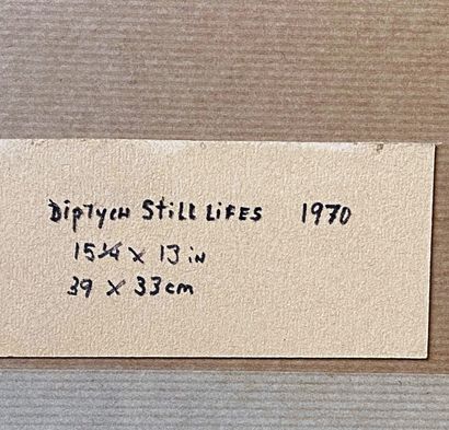 null Otto FRIED (1922-2020)

Diptyque still lifes, 1970

Deux huiles sur toile signées...