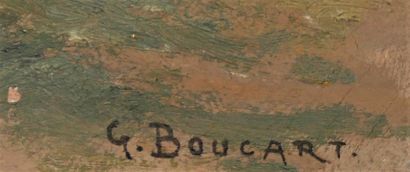 null *Gaston BOUCART (1878-1962)

Porte de manoir à Gerberay

Huile sur toile signée...