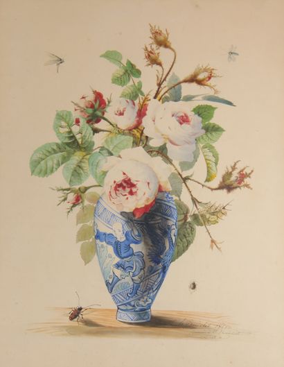 null Charles GAUDELET (XIXème s.)

Vase chinois aux roses

Aquarelle signée en bs...