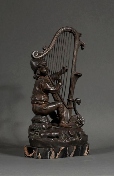null Georges OMERTH (1895-1925) d'après

Le harpiste

Sculpture en régule sur un...
