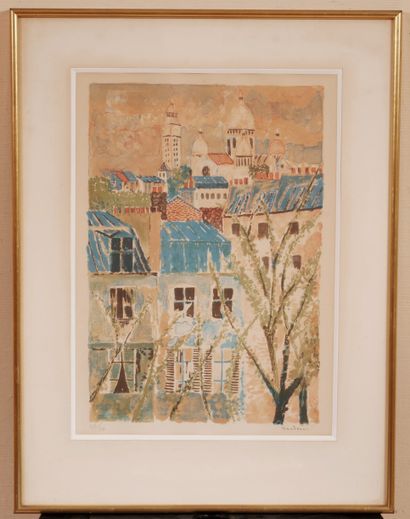null Guy BARDONE (1927-2015)

Vue de Montmartre

Lithographie signée en bas à droite,...