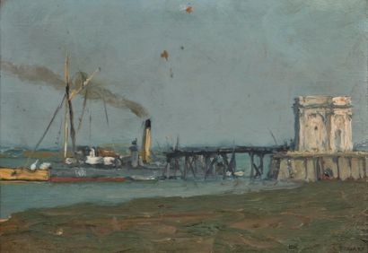 null *Gaston BOUCART (1878-1962)

Fontaine Lupin au port des barques (Saint Nazaire)

Huile...