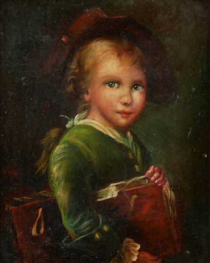 null *Ecole française du XIXème s.

Jeune garçon au livre

Huile sur toile

27 x...