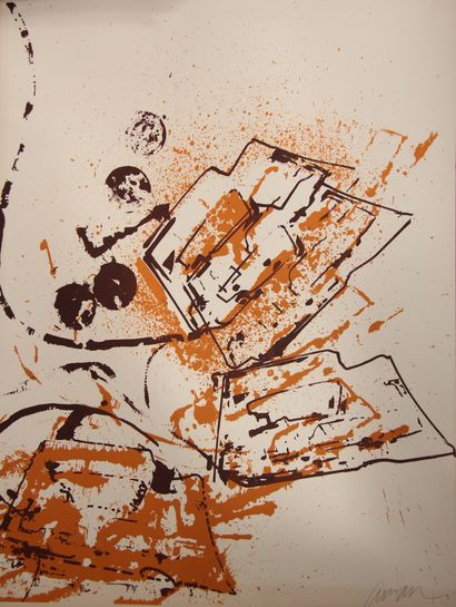 null Fernandez ARMAN (1928-2005)

L'intérieur de choses IV : le fer à repasser, 1971

Lithographie...