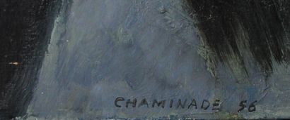 null Albert CHAMINADE (1923-2010)	

	Sans titre

	Huile sur toile signée en bas à...