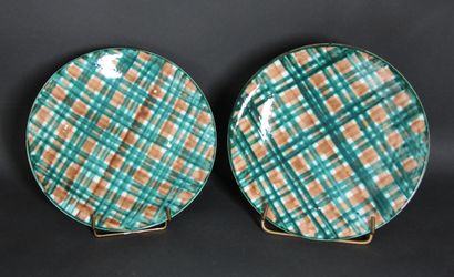 null Robert PICAULT (1919-2000)

Two large plates and two dessert plates in earthenware...