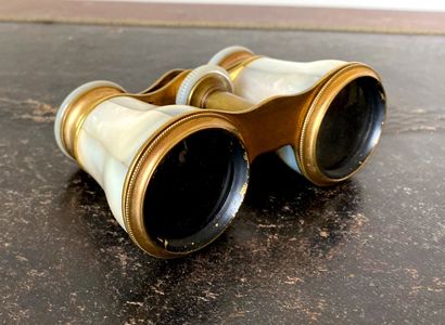 null DEROGY optician

Pair of metal and mother-of-pearl veneer theatre binoculars...