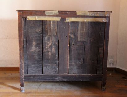 null Natural wood commode-scriban, 18th c.

H : 112 W : 122 D : 67 cm.