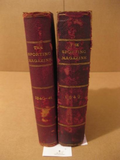 null The Sporting Magazine, 1840-1842 2 volumes reliés: - Novembre 1840- Avril 1841,...