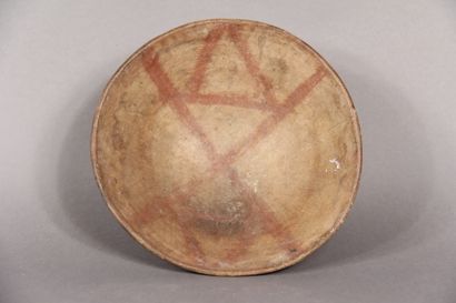 null Dish with geometric decoration

Brown terracotta with red-orange decoration

Tuncahuan,...