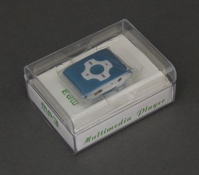 null MP3 player and USB flash disk in its original box