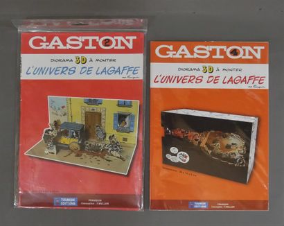 null FRANQUIN 

Gaston - Ensemble de 2 Diorama 3D à monter : L'Univers de Lagaffe...
