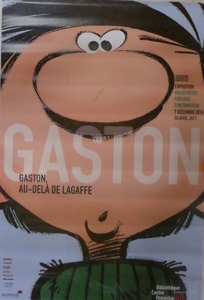 null FRANQUIN 

Bel ensemble de 8 affiches couleur avec Gaston - 1) Poster couleur...