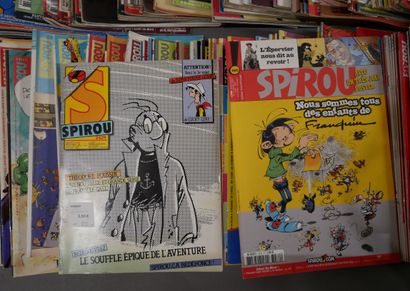 null SPIROU 

Années 1984 à 2004 - Ensemble de 166 n° du magazine Spirou - Etats...