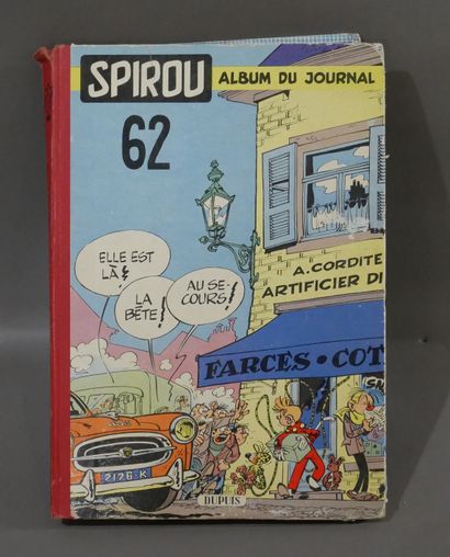 SPIROU 

1957. N° 999 à 1008, reliure éditeur...