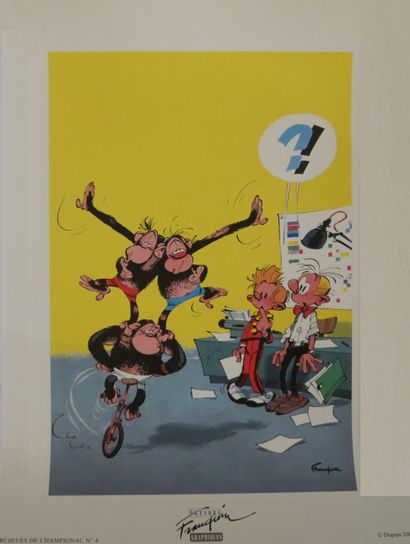 null Série Spirou et Fantasio 

Ensemble de 7 affiches promotionnelles d'éditeurs...