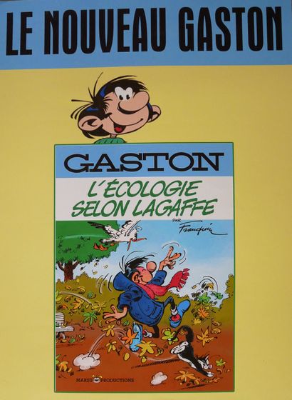 null FRANQUIN 

Bel ensemble de 8 affiches couleur avec Gaston - 1) Poster couleur...