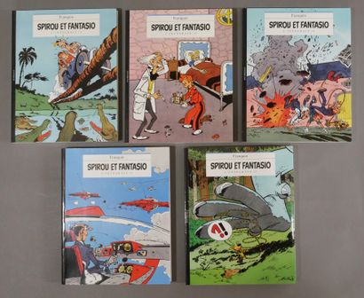 null FRANQUIN 

Les Aventures Spirou et Fantasio - Ensemble de 5 volumes: "Spirou...