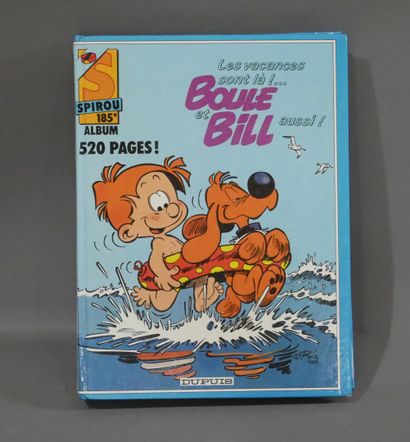 null SPIROU 

1986 - 49ème année - N° 2516 au 2525 - reliure n°185, intérieur TBE,...