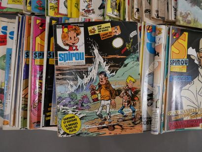 null SPIROU 

Années 1969 à 1983 - Ensemble de 151 n° du magazine Spirou - Etats...