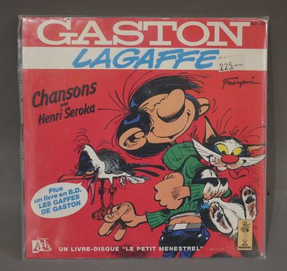null FRANQUIN 

Disque 45t avec livret BD: "Gaston Lagaffe " - Chansons par Henri...
