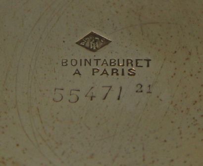 null *BOINTABURET Paris orfèvre

Coupelle sur talon en vermeil 950°/°° à deux anses...