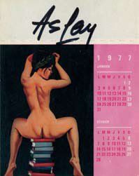 ASLAN Mini calendrier, 1977 Signé en haut. 11 x 8,5 cm