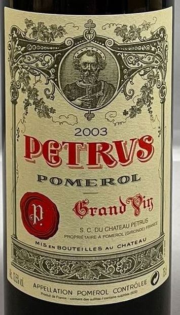 null 1	 bouteille 		PETRUS, 	Pomerol 	2003