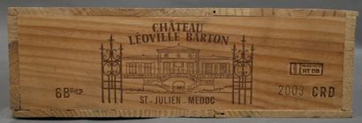 null 6	 bouteilles 	Château 	LÉOVILLE BARTON, 2° cru 	Saint-Julien 	2003 cb