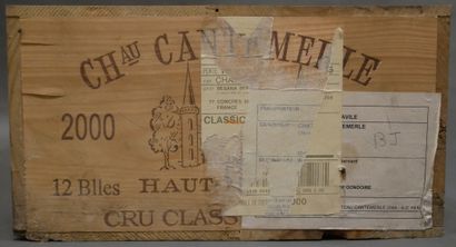 null 12 	bouteilles 	Château 	CANTEMERLE, 5° cru 	Haut-Médoc 	2000 cb