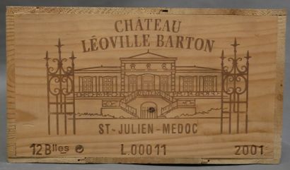 null 12 	bouteilles 	Château 	LÉOVILLE BARTON, 2° cru 	Saint-Julien 	2001 cb