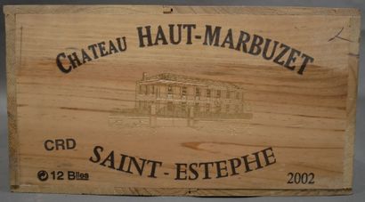 null 12 	bouteilles 	Château 	HAUT MARBUZET, Saint-Estèphe 		2002 cb