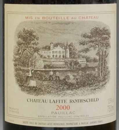 null 3	 bouteilles 	Château 	LAFITE-ROTHSCHILD, 1° cru 	Pauillac 	2000